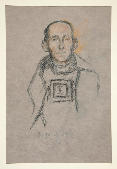 Head and Shoulders, Kröning av Edward VII porträtt av Edwin Austin Abbey