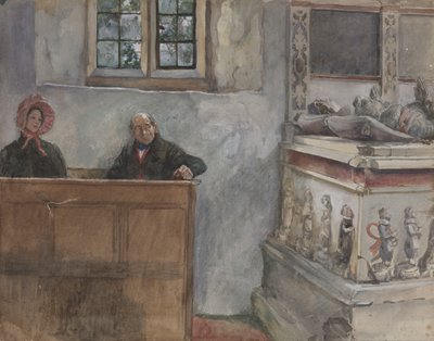 I kyrkan av Edwin Austin Abbey