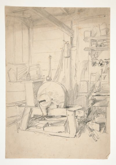 Interiörstudie av Edwin Austin Abbey