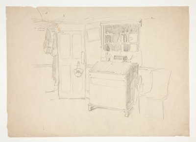 Interiörstudie av Edwin Austin Abbey