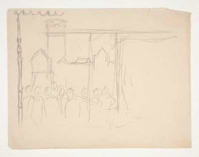 Isabella and the Duke (studie för .1108), från Measure for Measure av Edwin Austin Abbey