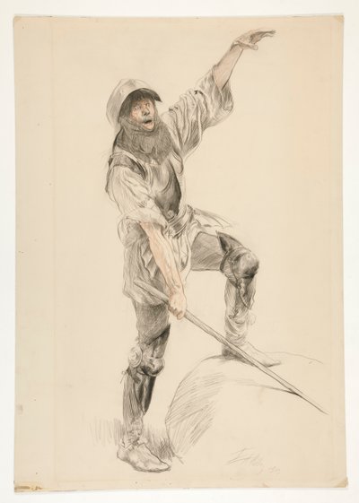 Jack Cade, kung Henrik VI, del II (IV.6) av Edwin Austin Abbey