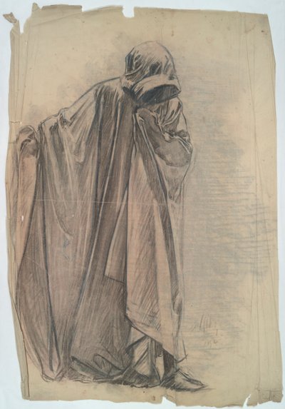 Josef av Arimathea, Figurstudie för av Edwin Austin Abbey