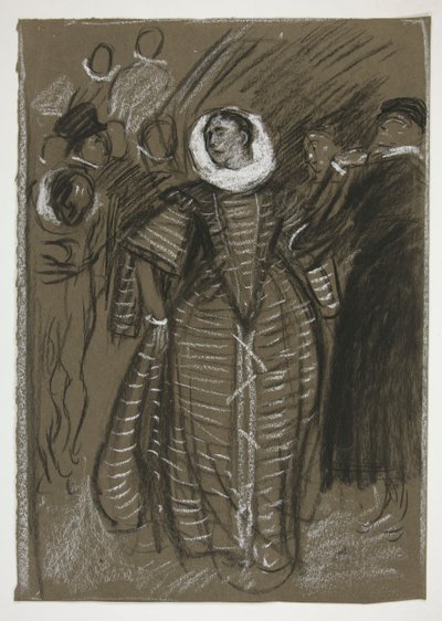Katharina, akt I, Scen I, Tämja snäckan av Edwin Austin Abbey
