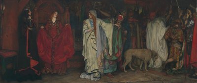 King Lear, akt I, scen I, 1898. av Edwin Austin Abbey