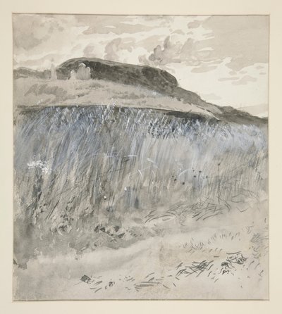 Landskap - Fält av Edwin Austin Abbey