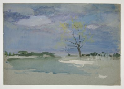 Landskap med träd av Edwin Austin Abbey
