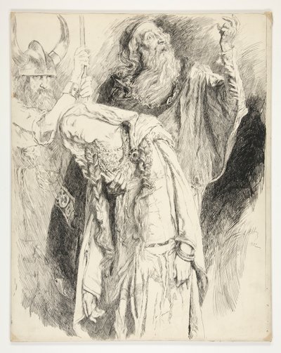 Lear med Cordelia död i famnen, akt V, scen iii, kung Lear av Edwin Austin Abbey