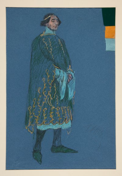 Diverse studie, kostymskiss för Henry Irving av Edwin Austin Abbey