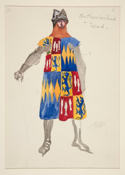 Northumberland - Tabard, kostymskiss för Henry Irving av Edwin Austin Abbey