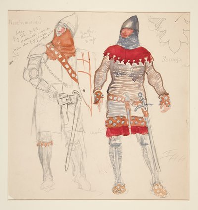 Northumberland Men, kostymskiss för Henry Irving av Edwin Austin Abbey