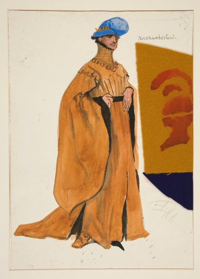 Northumberland, kostymskiss för Henry Irving av Edwin Austin Abbey