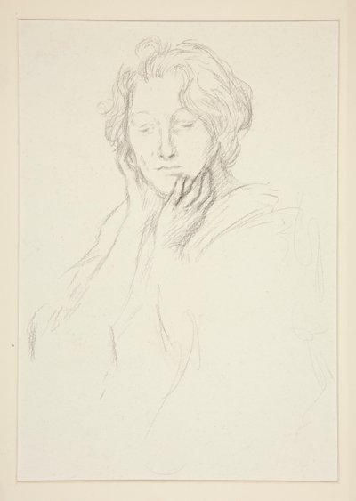 Porträtt av Mrs Abbey av Edwin Austin Abbey