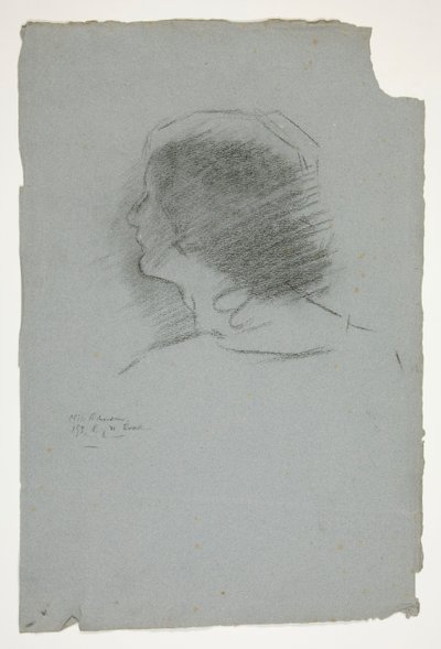 Porträtt av Mrs Richardson av Edwin Austin Abbey
