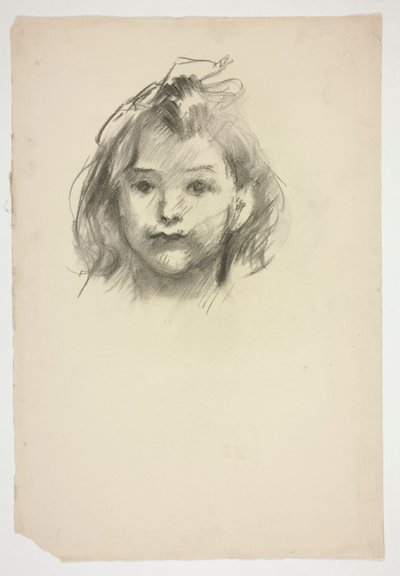 Porträtt av en tjej (oidentifierad barnvakt) av Edwin Austin Abbey