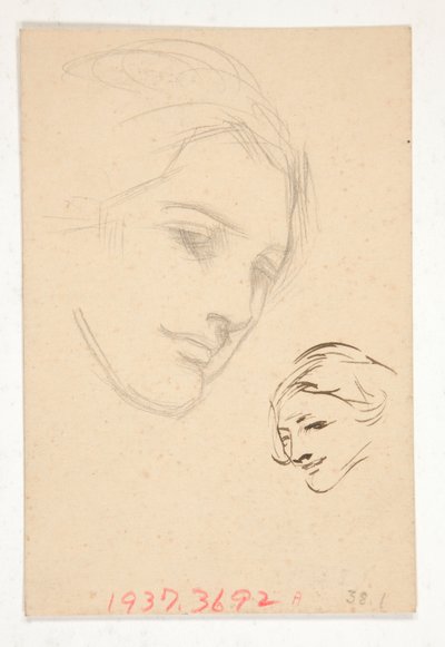 Porträtt av en oidentifierad kvinna av Edwin Austin Abbey