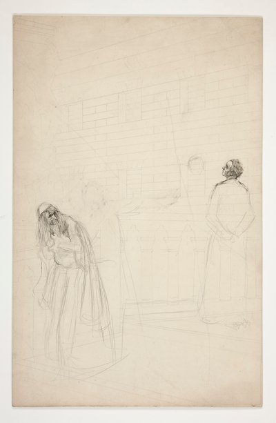 Shylock på bron - Akt I, köpman i Venedig av Edwin Austin Abbey