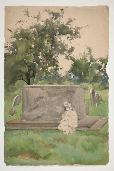 Skiss för av Edwin Austin Abbey