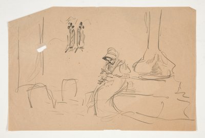 Skiss för av Edwin Austin Abbey
