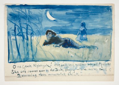 Skiss för av Edwin Austin Abbey