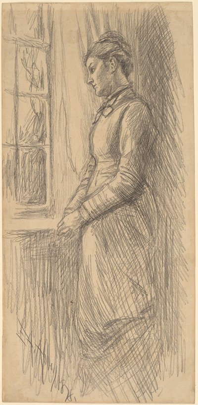 Solitude: Miss Vesta Rollinstall av Edwin Austin Abbey