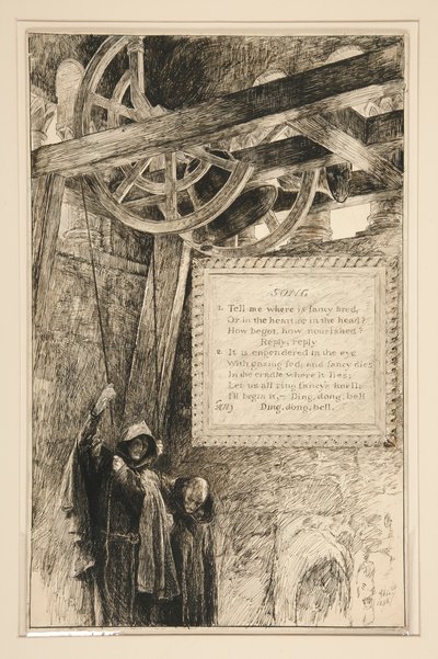 Sång, från akt III, Scene II, Köpmannen i Venedig av Edwin Austin Abbey