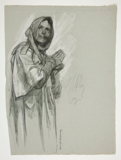 Studera inför av Edwin Austin Abbey