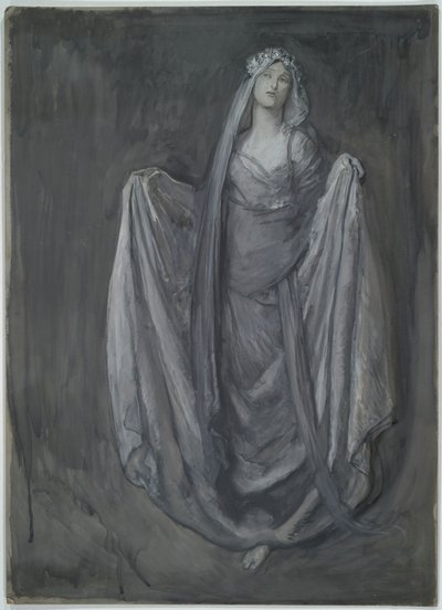 Studera för Blanchefleur?, för av Edwin Austin Abbey
