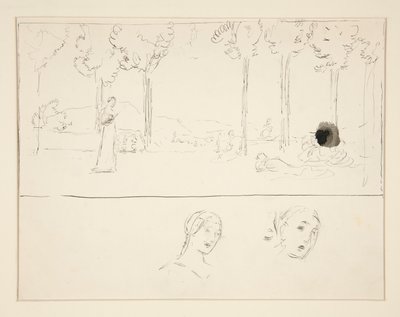 Studera för Fiametta av Edwin Austin Abbey