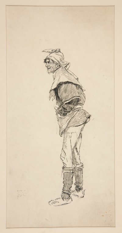 Studie för kung Henrik IV (del I) av Edwin Austin Abbey