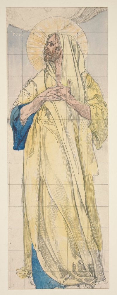 Studera för Louis Comfort Tiffany av Edwin Austin Abbey