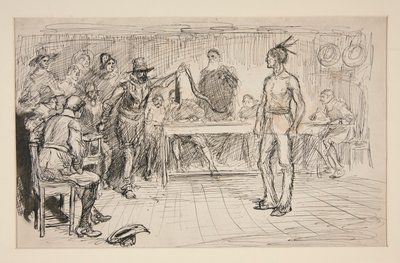 Studera för Miles Standish av Edwin Austin Abbey