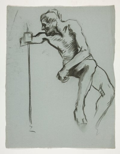 Studie för The Spirit of Vulcan, Genius of the Workers in Iron and Steel, capitol rotunda, Harrisburg, Pennsylvania av Edwin Austin Abbey