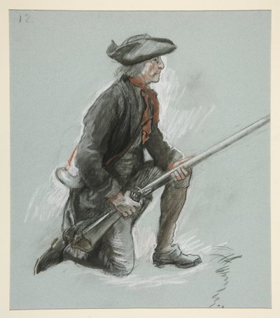 Studera för en figur i av Edwin Austin Abbey