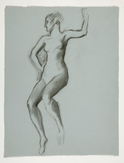 Studera för figur av 4 pm in av Edwin Austin Abbey