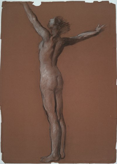 Studera för figur av 6 am in av Edwin Austin Abbey