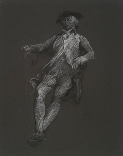 Studie för figuren John Dickinson, i av Edwin Austin Abbey