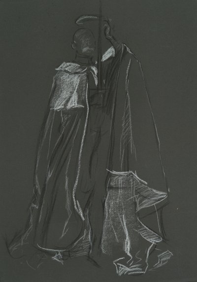 Studie av Peer for Coronation of Edward VII av Edwin Austin Abbey