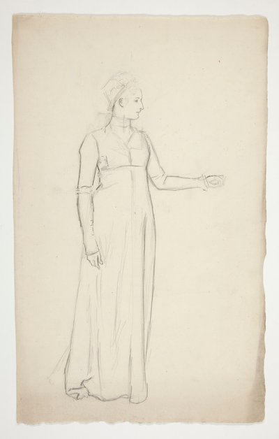 Studie av en kvinna av Edwin Austin Abbey