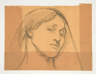 Studie av en kvinna av Edwin Austin Abbey