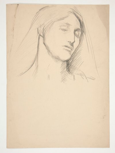 Studie av en kvinna av Edwin Austin Abbey