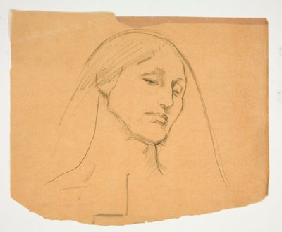 Studie av en kvinna av Edwin Austin Abbey