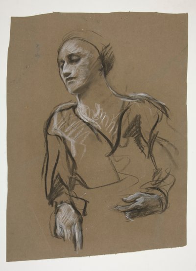 Studie av en kvinna av Edwin Austin Abbey