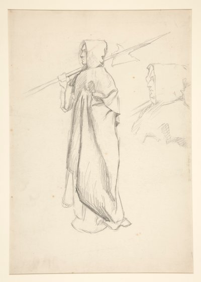 Studie av hellebardier, från kung Richard III av Edwin Austin Abbey