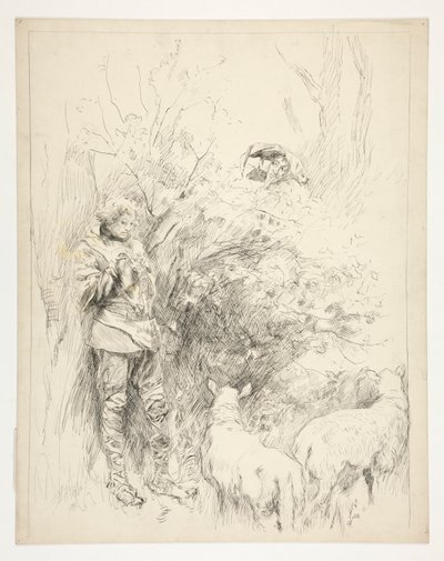 Påsklilja sången. Herde och dåre av Edwin Austin Abbey
