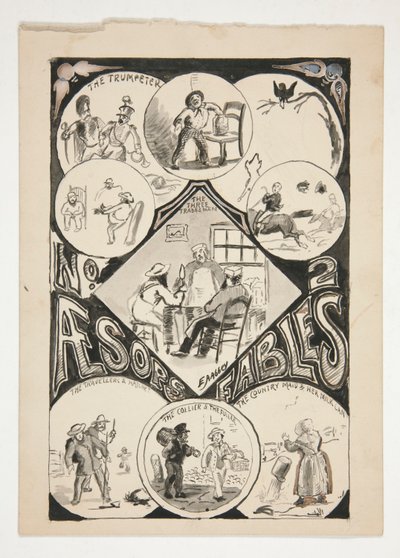 Titelsida för Aesop av Edwin Austin Abbey