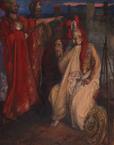 Troilus och Cressida: Före Agamemnon av Edwin Austin Abbey