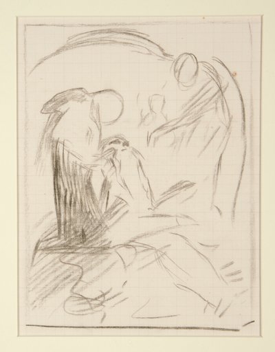 Två sammansättningsstudier för av Edwin Austin Abbey