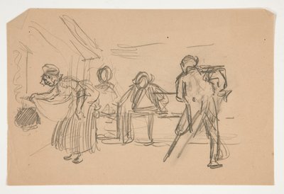 Oidentifierad illustration för Oliver Goldsmith av Edwin Austin Abbey