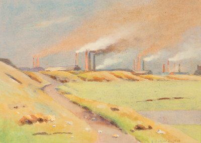 Skorstenarna (akvarell på papper) av Edwin Butler Bayliss